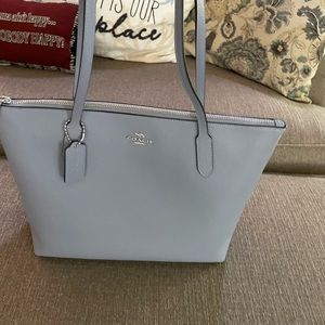 BLUE COACH TOTE BAG